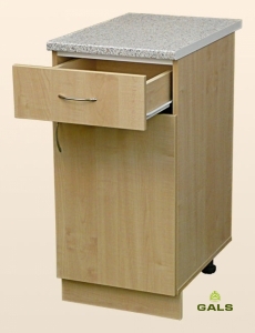 Шкаф-стол рабочий 400мм (с шуфлядой)